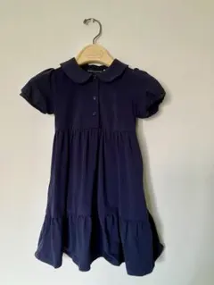 BeBe ネイビー 半袖ワンピース 110