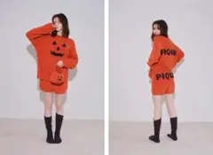 GELATO PIQUE HALLOWEEN コレクション PUMPKIN 上下