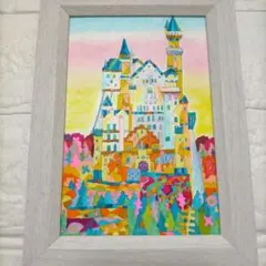 渡部香さん 油彩画 ＳＭ号ノイシュヴァンシュタイン城 渡部香さん 油彩画 SM号ノイシュヴァンシュタイン城 油彩画 SM