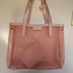 GIVENCHYピンク メッシュ トートバッグ