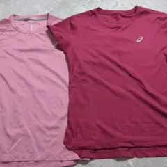 アシックス　ランニングシャツ　2枚　Ｓ