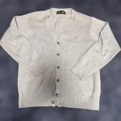 EAST BOY グレー Vネック カーディガン