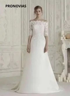 pronovias ウエディングドレス　オフショルダーボレロ付