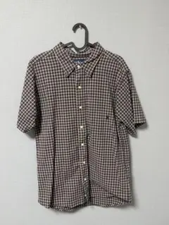 Ralph Lauren チェック柄 半袖シャツ ネイビー系