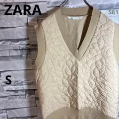 ZARA/ザラ/キルティングベスト/ベージュ系/S61のサムネイル
