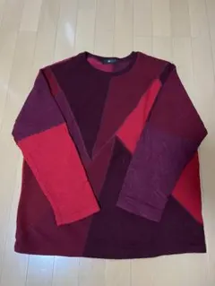 ink ジオメトリックパターン ニットセーター