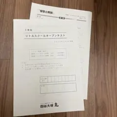 【記入なし】リトルスクールオープンテスト 小2 7月実施分