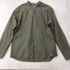 RBC バンドカラー シャツ 長袖 XL スナップボタン メンズ