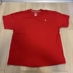 Champion Vネック Tシャツ レッド XL
