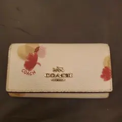 COACH　花柄　キーケース
