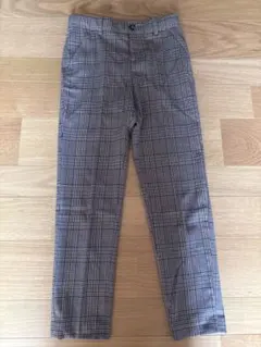 H&M キッズ ロングパンツ チェック柄 134