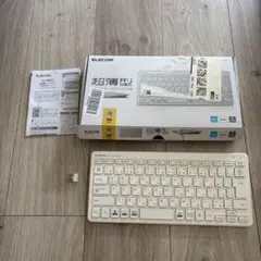 ELECOM ワイヤレスキーボード（レシーバー型）TK-FDP098TWHのサムネイル