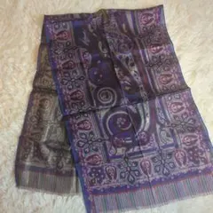 ETRO エトロ シルクスカーフ ペイズリー柄 イタリア製 ストール 総柄