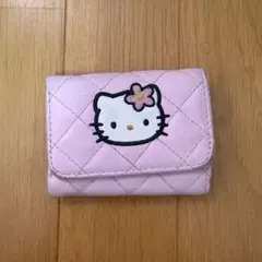 ハローキティ キルティング 財布 ピンクキルト 折り畳み財布