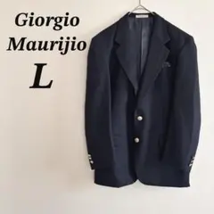 Giorgio Maurijio テーラードジャケット L 黒 紺 金ボタンのサムネイル