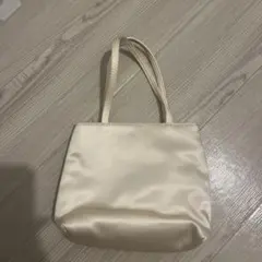 hai 水色 サテン ハンドバッグ 保存袋付き - メルカリ