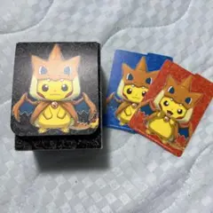 ポケモンカード ポンチョを着たピカチュウ デッキケース ＆ シールド まとめ売り デッキケース ポンチョを着たピカチュウ メガリザードンY