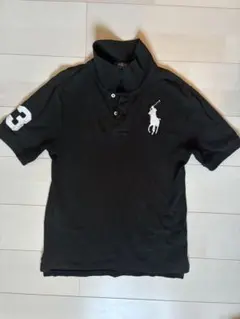 ビックポニー　ポロシャツ　ポロラルフローレン黒ブラック