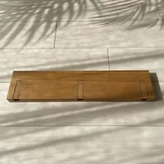 無印良品 壁に付けられる家具 3連ハンガー オーク材