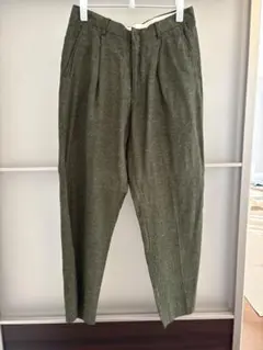 ダ*ン様 Supreme オリーブ プリーツスラックスのサムネイル