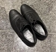 Chausser（ショセ）ブラックレザーレースアップシューズ38サイズ