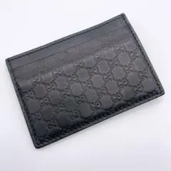 グッチ マネークリップ カードケース マイクロGG 黒　札入れ