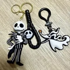 ナイトメア ジャック ゼロ キーホルダー 2個セット ラバー ディズニー