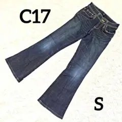 シーセブンティーン ブーツカットデニムパンツ ジーンズ カジュアル 小さめサイズ