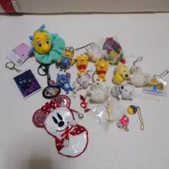 ディズニー キャラクター ストラップ マスコット ミニー雪だるま　まとめ売り