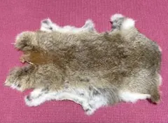 うさぎ 毛皮 ファー ラビット 生地 はぎれ ウサギ 人工