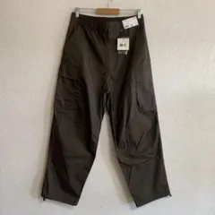 【新品】ユニクロC ワイドフィットカーゴパンツ M サイズ 38 ダークブラウン