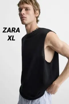 ZARA ザラ イレギュラー ニットタンクトップ XL