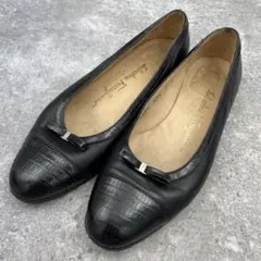 【美品】Ferragamo　フェラガモ　パンプス　ローファー　黒　ブラック