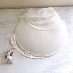 UVカット 帽子 レディースハット 100％完全遮光 つば広 飛びにくい 白