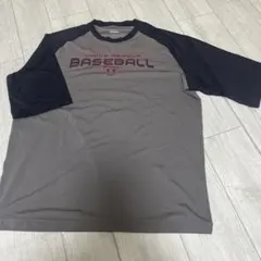 Under Armour BASEBALL Tシャツ Lサイズ グレー/ネイビー