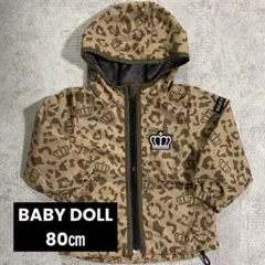 BABY DOLL ヒョウ柄ナイロンジャケット 80