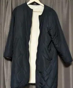 美品！SHOO・LA・RUE 裏起毛ブラックロングコート