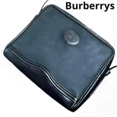 希少　バーバリーズ　ショルダーバッグ　ナイロン　レザー　ブラック　ノバチェック