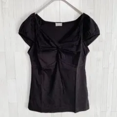 PATTERN　カットソー　パフスリーブ　日本製　黒　Fサイズのサムネイル
