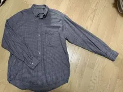 BURBERRY チェック柄 長袖シャツ ネイビー系