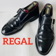 REGAL リーガル 黒 モンクストラップ 24.5cm 除菌・消臭済みのサムネイル