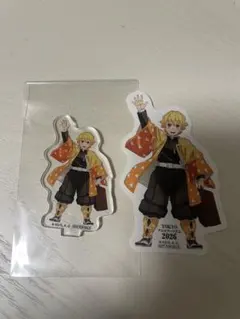 鬼滅の刃 アニメツーリズム 報酬 アクリルスタンド ステッカー バラ 我妻善逸