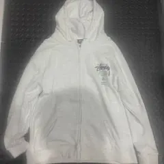 Stussy ジップアップパーカー グレー Lサイズ