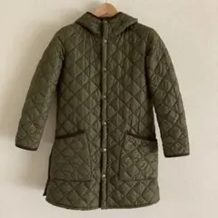バブアー　ビームス　★ 別注 フード付キルティングコート　オリーブ　34