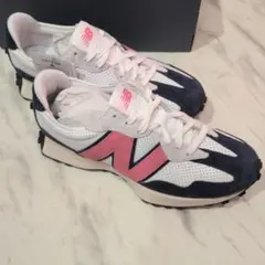 New Balance スニーカー ネイビー/ピンクのサムネイル