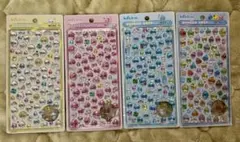 正規品　しずくちゃん　ボンボンドロップシール　ミニ　4枚セット