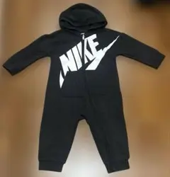 セール　NIKE フード付きロンパース ブラック サイズ80