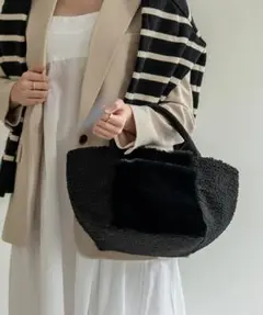 〘極美品〙HAYNIのボア「ベネミア」トートバッグ♡のサムネイル