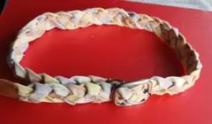 多色 編み込みデザイン ベルト