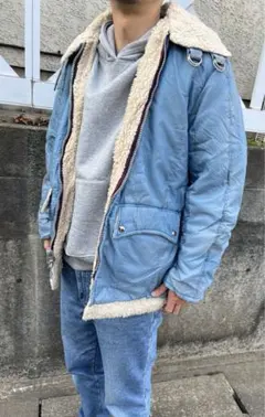 【ヴィンテージ】Cal Craft ボアジャケット ブルゾン 古着　ボロのサムネイル
